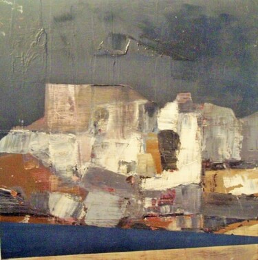 Malerei mit dem Titel "composition Verdon" von Alain Lamy, Original-Kunstwerk, Öl