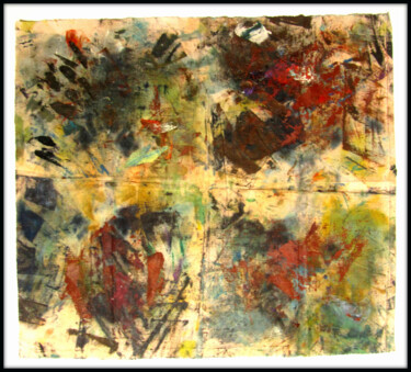 Картина под названием "Chiffons palette Sé…" - Alain Lamy, Подлинное произведение искусства, Акрил