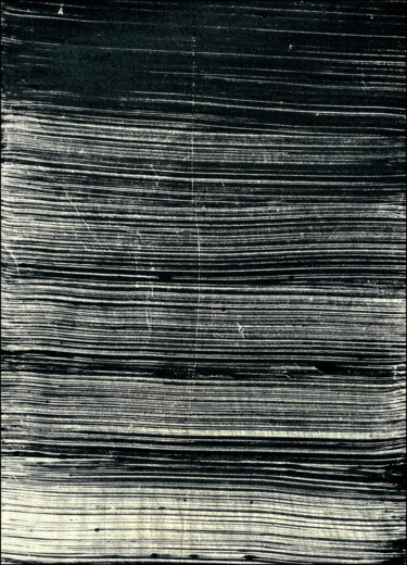 Gravures & estampes intitulée "MONOTYPE NOIR PAPIE…" par Alain Lamy, Œuvre d'art originale