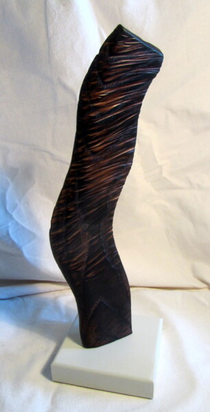 Sculpture titled "ARTEFACT C1" by Alain Lamy, Original Artwork, Wood