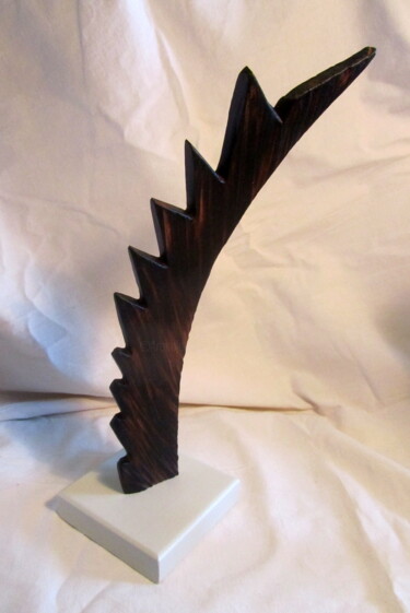 Sculpture titled "ARTEFACT C3" by Alain Lamy, Original Artwork, Wood