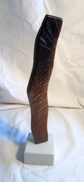 Sculpture titled "ARTEFACT C9" by Alain Lamy, Original Artwork, Wood