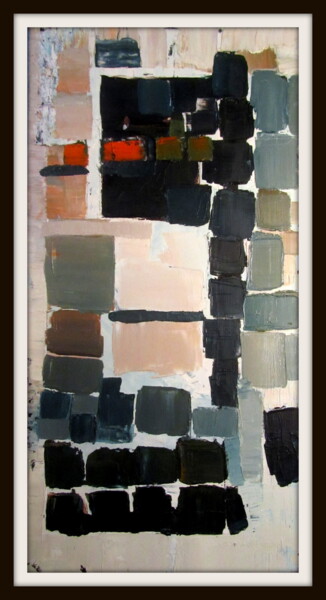 Γλυπτική με τίτλο "Composition abstrai…" από Alain Lamy, Αυθεντικά έργα τέχνης, Λάδι