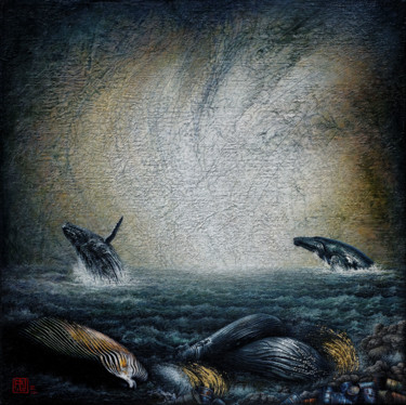 Peinture intitulée "Nature morte" par Alain Le Junter, Œuvre d'art originale