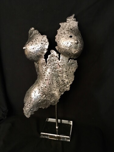 Sculpture titled "Plénitude" by Alain Mandon, Original Artwork, Metals