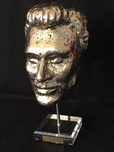 Sculpture titled "Le Taulier" by Alain Mandon, Original Artwork, Metals