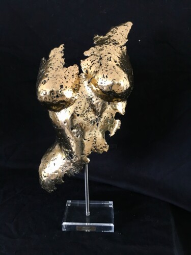 Sculpture titled "Melodie" by Alain Mandon, Original Artwork, Metals