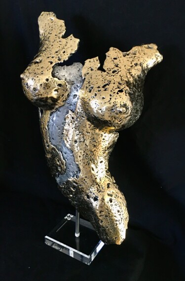 Escultura titulada "Fascinante" por Alain Mandon, Obra de arte original, Metales