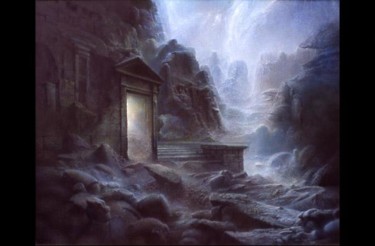 Peinture intitulée "porte.jpg" par Alain Margotton, Œuvre d'art originale