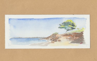 Peinture intitulée "cap-lardier-st-trop…" par Alain Marrast, Œuvre d'art originale, Aquarelle