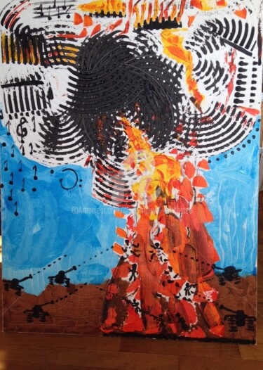 Peinture intitulée "Carmencita" par Alain Mouyal (Art-Throse), Œuvre d'art originale, Huile