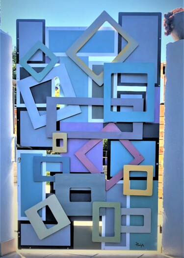 Design intitulée "Géo portail" par Alain Paul (PaulA), Œuvre d'art originale, Meuble