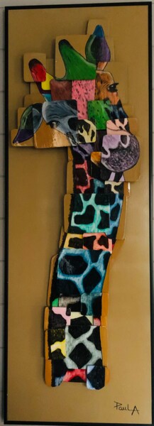 Картина под названием "Girafolie" - Alain Paul (PaulA), Подлинное произведение искусства, Акрил