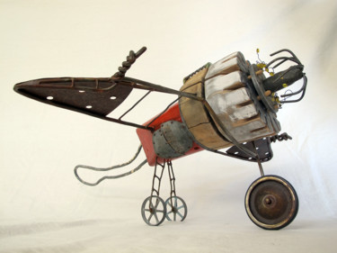 Sculptuur getiteld "Zavion III" door Alain Platet, Origineel Kunstwerk, Hout