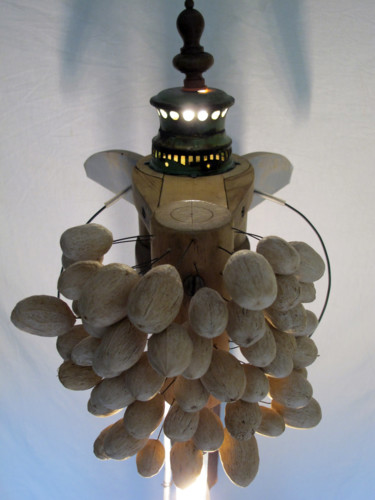Художественная композиция под названием "Lampe "Phare" (déta…" - Alain Platet, Подлинное произведение искусства, Металлы