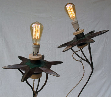 Design intitulada "2 lampes "Etoile"" por Alain Platet, Obras de arte originais, Luminaria