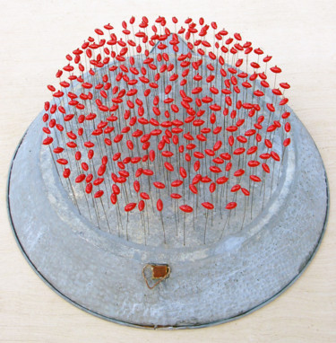 Sculpture intitulée "fruits rouges" par Alain Platet, Œuvre d'art originale