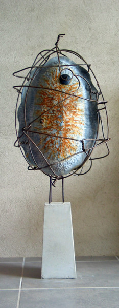 Skulptur mit dem Titel "nodule étalon" von Alain Platet, Original-Kunstwerk