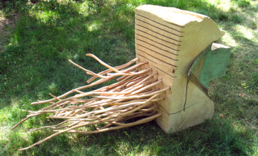 grande graine Sculpture intitulée "grande graine" par Alain Alain Platet, Œuvre d'art originale,