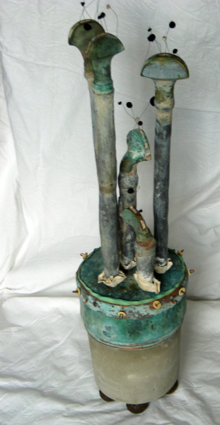 Sculpture titled "bouquet turc" by Alain Platet, Original Artwork, Metals