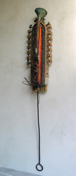 Escultura intitulada "osculatoire" por Alain Platet, Obras de arte originais, Madeira