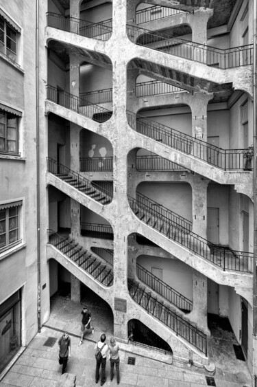Photographie intitulée "L'escalier monument…" par Alain Rappeneau, Œuvre d'art originale, Photographie numérique