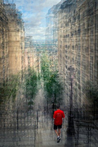 Photography titled "Montmartre, Paris" by Alain Rappeneau, Original Artwork, Digital Photography Mounted on Aluminium