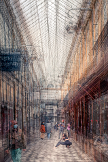 Photography titled "Passage Jouffroy, P…" by Alain Rappeneau, Original Artwork, Digital Photography Mounted on Aluminium