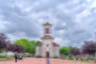 Photography titled "Eglise Saint-Jean-B…" by Alain Rappeneau, Original Artwork, Digital Photography Mounted on Aluminium