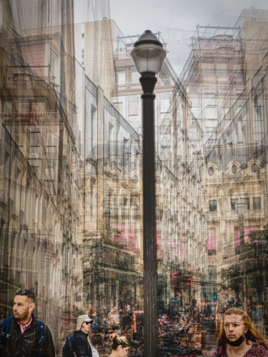 Photography titled "Rue Mably, Dijon" by Alain Rappeneau, Original Artwork, Digital Photography Mounted on Aluminium