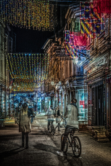 Photographie intitulée "Rue Carnot, Beaune…" par Alain Rappeneau, Œuvre d'art originale, Photographie numérique