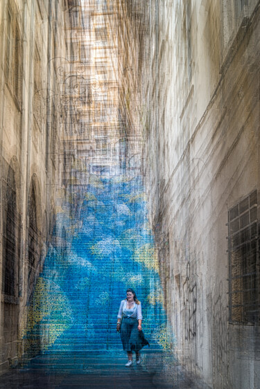 Fotografie getiteld "L’escalier Mermet,…" door Alain Rappeneau, Origineel Kunstwerk, Digitale fotografie
