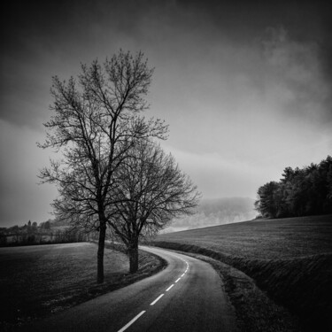 Photography titled "Route d'Urcy, Bourg…" by Alain Rappeneau, Original Artwork, Digital Photography