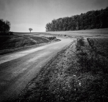 Fotografie getiteld "Route de la Rente N…" door Alain Rappeneau, Origineel Kunstwerk, Film fotografie