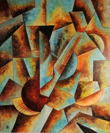 Peinture intitulée "La musique dans l'e…" par Alain Rigollier, Œuvre d'art originale, Huile Monté sur Châssis en bois