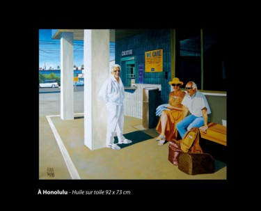 Peinture intitulée "A Honolulu" par Alain Rolland, Œuvre d'art originale