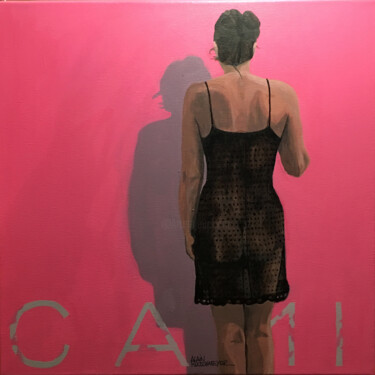 Schilderij getiteld "CAMILLE3X - Rose" door Alain Rouschmeyer, Origineel Kunstwerk, Acryl