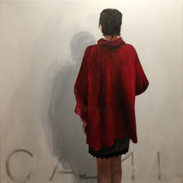 Malerei mit dem Titel "CAMILLE3X - Blanc" von Alain Rouschmeyer, Original-Kunstwerk, Acryl