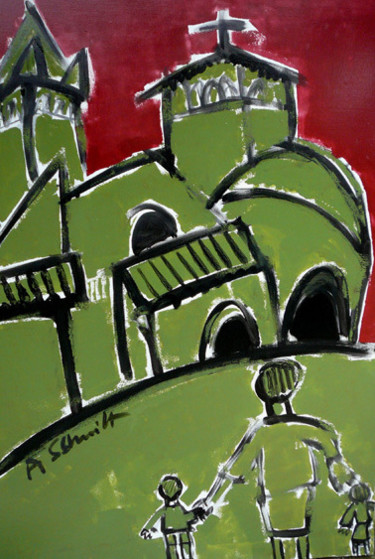journée du patrimoine 1 Peinture intitulée "journée du patrimoi…" par Alain Schmitt, Œuvre d'art originale, Huile