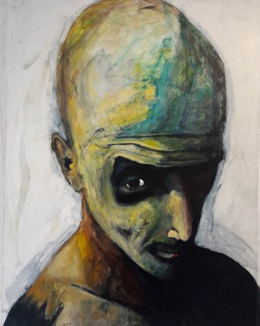 Pintura titulada "Autoportrait_7" por Alain Tardieu, Obra de arte original, Acrílico