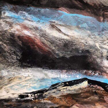 Peinture intitulée "" Terres de lave 4 "" par Alain Tardieu, Œuvre d'art originale, Acrylique Monté sur Châssis en bois