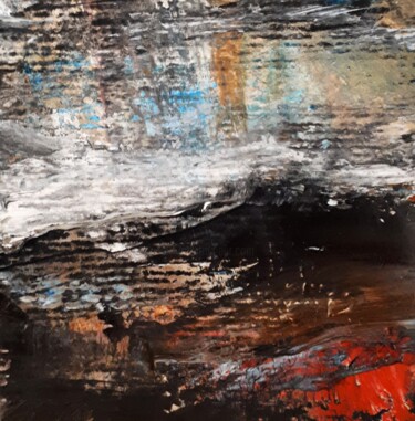 Peinture intitulée "" Paysage spectral…" par Alain Tardieu, Œuvre d'art originale, Acrylique Monté sur Châssis en bois