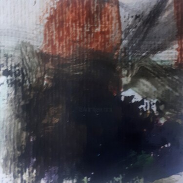 Peinture intitulée "" Paysage abstrait…" par Alain Tardieu, Œuvre d'art originale, Acrylique Monté sur Châssis en bois