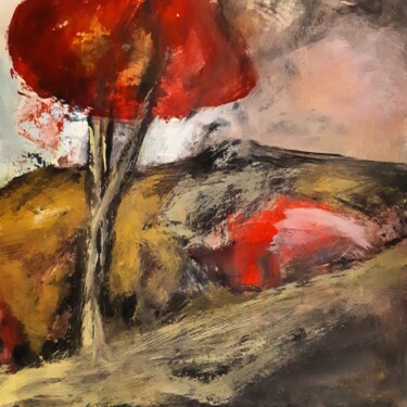Peinture intitulée "" L'automne "" par Alain Tardieu, Œuvre d'art originale, Acrylique Monté sur Châssis en bois