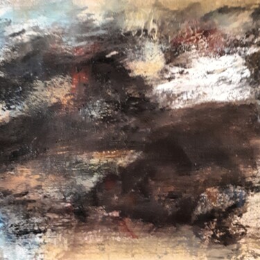 Peinture intitulée "" Dans le chaos du…" par Alain Tardieu, Œuvre d'art originale, Huile Monté sur Châssis en bois