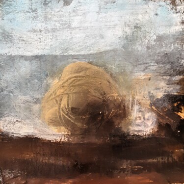 Peinture intitulée ""  the ghost tree "" par Alain Tardieu, Œuvre d'art originale, Huile Monté sur Châssis en bois