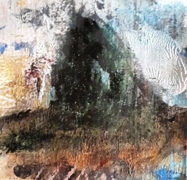 Peinture intitulée "" The ghost tree 28…" par Alain Tardieu, Œuvre d'art originale, Huile Monté sur Châssis en bois