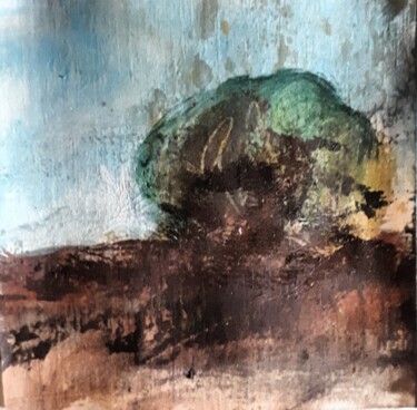 Peinture intitulée "" The ghost tree 30…" par Alain Tardieu, Œuvre d'art originale, Huile Monté sur Châssis en bois