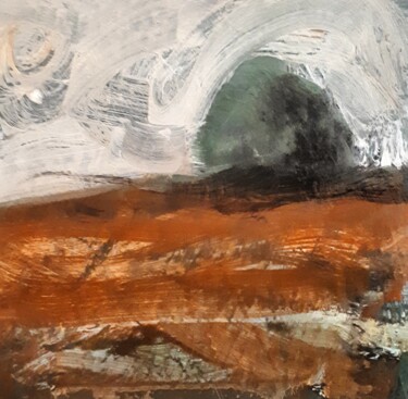 Peinture intitulée "" The ghost tree 47…" par Alain Tardieu, Œuvre d'art originale, Huile Monté sur Châssis en bois