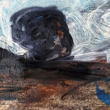 Peinture intitulée "" The ghost tree 52…" par Alain Tardieu, Œuvre d'art originale, Huile Monté sur Panneau de bois